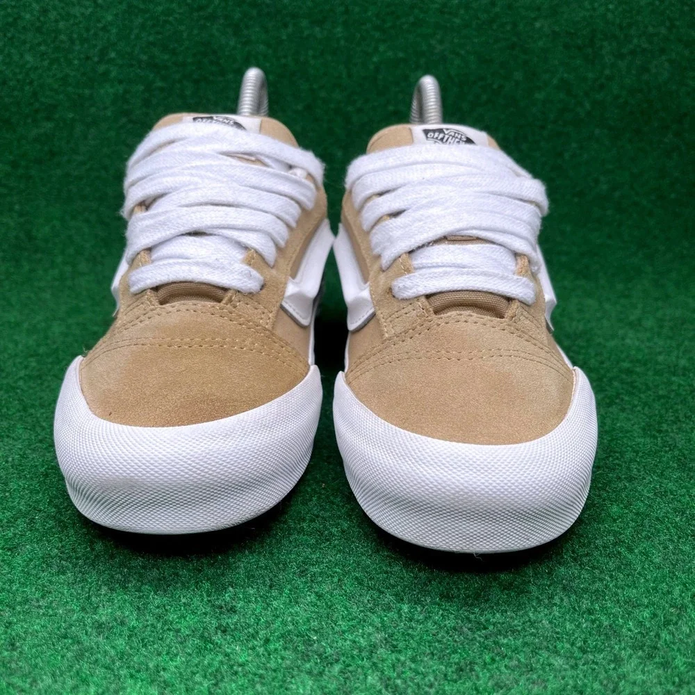 Vans Knu Skool Tan Beige Suede Chunky Skate Shoes Men 4 Women 5.5